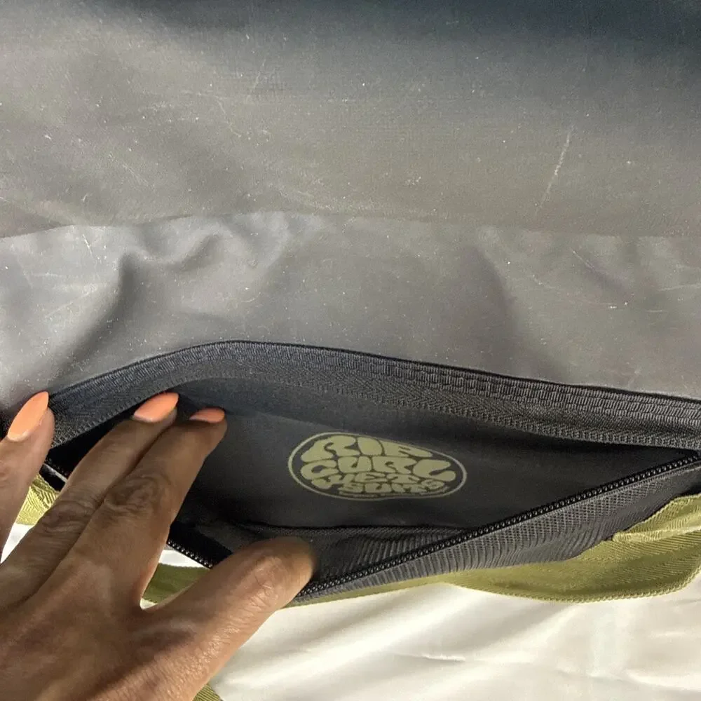 Rip Curl Black and Olive Green Surf Series Duffle Tote
